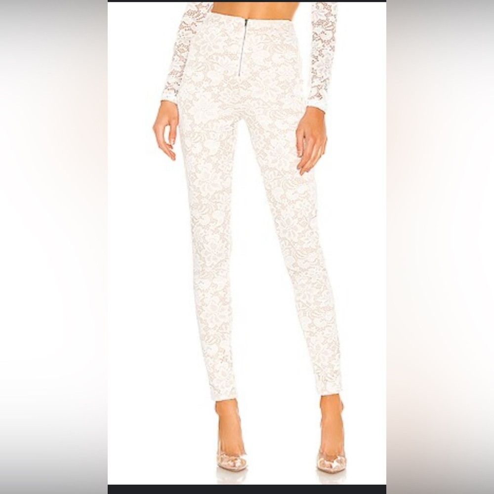 Revolve Superdown NWT Justene Sheer Lace Pants XS